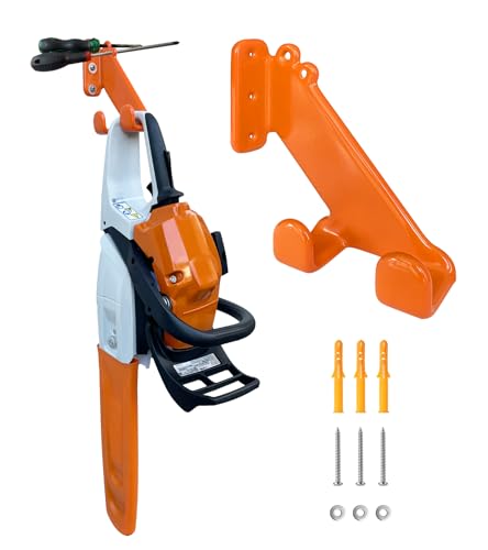 Chainsaw Hanger, 1 Pack Chainsaw Wall Mount, Heavy Duty Chainsaw Holder, Garage Organization Garage Storage Shed Organizer Mounted Chainsaw Rack - color: 1 Pack