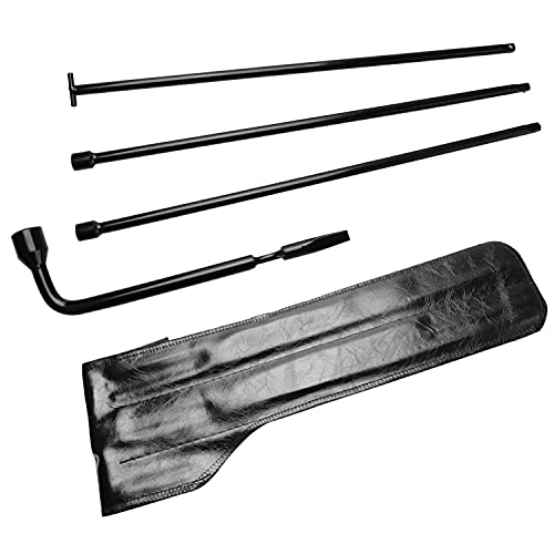 Spare Tire Tool Kit 2005-2018 fit for Nissan Frontier Titan Armada | Tire Jack Wheel Lug Wrench with Bag Replacement Set fit for Pathfinder Infiniti Jx35 Qx4 Qx56 Qx60 Amanda Xterra 2005 - 2015