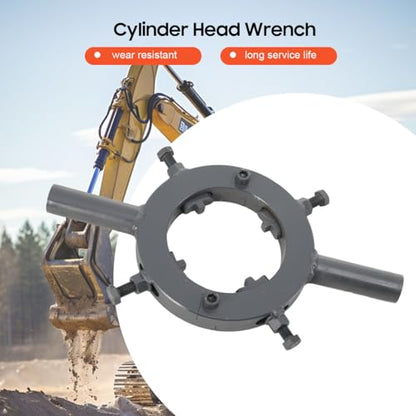Hydraulic Cylinder Spanner Wrench, 4 Bolts Hydraulic Cylinder Tools Excavator maintenance wrench tool, Inner Diameter 90mm-140mm - size: 90mm-140mm