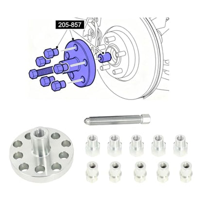DPTOOL 205-857 Half Shaft Remover Tool Kit Wheel HUB Axle Puller Set with M12 M14 Applicant Compatible with Land Rover - size: Half Shaft Puller