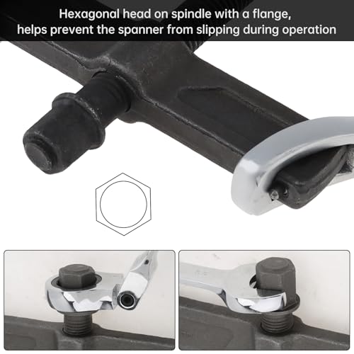 ChgImposs 4 Inch CR-V 2-Jaw Gear Puller, Adjustable Bearing Puller Gears, Reversible Removal Tool for External Internal Pulling, Single Hook Two Claws Puller Tool Separate Lifting Device