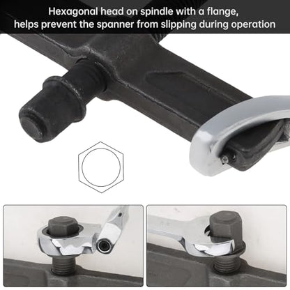 ChgImposs 4 Inch CR-V 2-Jaw Gear Puller, Adjustable Bearing Puller Gears, Reversible Removal Tool for External Internal Pulling, Single Hook Two Claws Puller Tool Separate Lifting Device