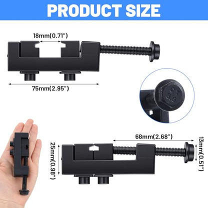 Axle Boot Clamp Tool, with 20 PCS 304 Stainless Steel Single Ear Hose Clamp, Drive Shaft CV Axle Boot Clamps Removal and Installation Tool (10pcs Small+ 10pcs Large)