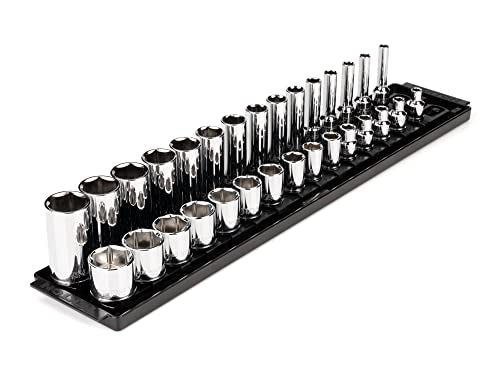 TEKTON 3/8 Inch Drive 6-Point Socket Set, 30-Piece | SHD91209 - size: 30-Piece (1/4-1 in.), style: Standard