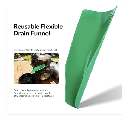 3PCS Reusable Flexible Oil Drain Funnel Form a Foldable Flex Funnel for Car Motorcycle Automotive Use Oil Change Spill-Free Filling Draining Tools Easy to Store and Clean