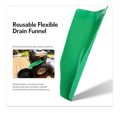3PCS Reusable Flexible Oil Drain Funnel Form a Foldable Flex Funnel for Car Motorcycle Automotive Use Oil Change Spill-Free Filling Draining Tools Easy to Store and Clean