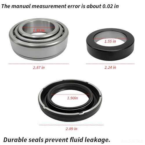 2 PCS Axle Bearing & Seal Kit for Jeep J10 CJ6 CJ5 Wrangler JK, for Nissan Xterra,1971-2018