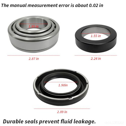 2 PCS Axle Bearing & Seal Kit for Jeep J10 CJ6 CJ5 Wrangler JK, for Nissan Xterra,1971-2018