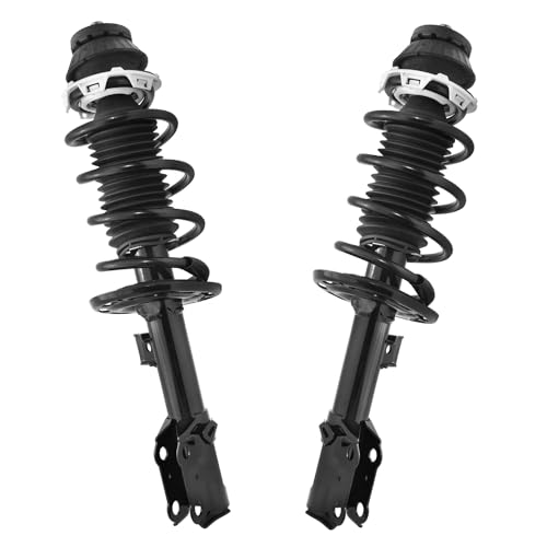 Detroit Axle - 2 Front Struts for 2006 2007 2008 Honda Fit, Struts with Coil Spring Quick Struts Complete Assembly Replacement Suspension - size: 11411_11412/Pair