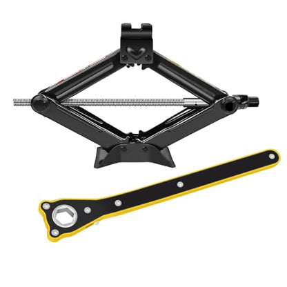 Banas 1-Pack Scissor Jack Car Jack 2 Ton, Automotive Jack Tool Kit with Ratchet Wrench Saving Strength Design, Universal Car Emergency Kit, Portable Tire Change Kit Car Tire Jack for Autos/SUV/MPV - size: 1-Pack Scissor Jack 2 Ton