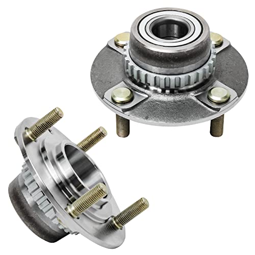 Detroit Axle - Rear 2pc Wheel Bearing Hubs for Hyundai 1995-1996 Accent, 2 Wheel Bearing and Hubs Assembly Replacement - style: 512027 x2/Pair