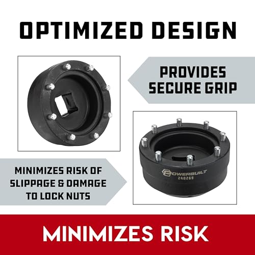 Powerbuilt Front Hub Nut Socket for Toyota Vehicles, 8 Pin Installation, Hub Lock Nuts Install - 240269 - style: Toyota