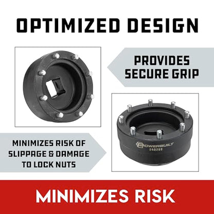 Powerbuilt Front Hub Nut Socket for Toyota Vehicles, 8 Pin Installation, Hub Lock Nuts Install - 240269 - style: Toyota