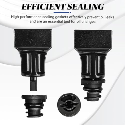 7PCS Car Engine Oil Drain Plug with Oil Drain Plug Removal Tool, No Leak Oil Drain Plug Repair Kit OEM 06L103801 Compatible with Volkswagen 1.8L 2.0L Petrol Audi Seat Golf Passat Tiguan