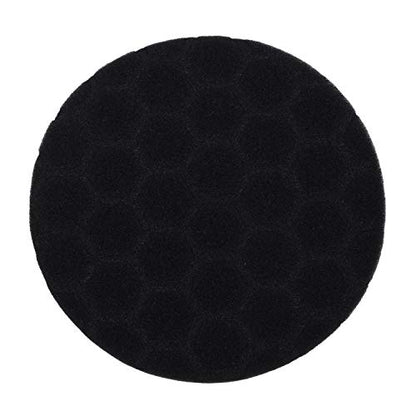 Jinchao-polishing Pads, Pack of 5Pcs Polishing Pad, Sponge Buff Polishing Pad Kits for Car Polisher, Dual Action Polishing Pad,Polishing (Color : Black) - color: Black