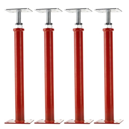 House Floor Jacks for Leveling, 16.5-20.5" Screw Jacks Post 6600lbs | Basement Floor Jacks for Crawl Space, 4 Pack, Red - size: 4X