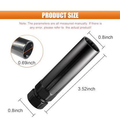 Small 6 Spline Tuner Lug Nut Key, Car Wheel Lock Removal Tool | Replacement for Spline Lug Nut, Aftermarket Lug Nut Socket Key Tool for 19 mm(3/4") and 21 mm(13/16") Hex Socket Wrench - size: Small 6 Spline