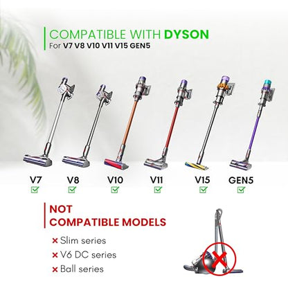 For Dyson Specialized Vacuum Brush Attachments for Car Detailing, Figurines, Funiture, Displays: Traceless Dust Brush, Premium Horsehair Dusting Brush Vacuum Accessories for V7 V8 V10 V11 V15 - style: Dyson Horsehair Brush