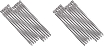Yakamoz 10pcs 1/4-Inch Shank Long Magnetic Square Head Screwdriver Bit Set SQ2 Square Driver Bits Power Tools 5.9 Inch Length (Pack of 2) - size: SQ2 (Pack of 2)