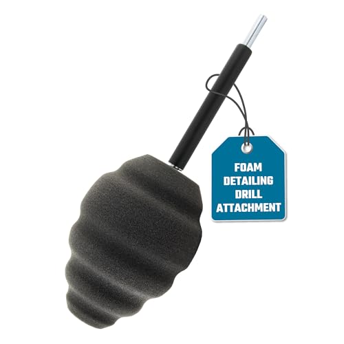 Chemical Guys, Ball Buster Wheel & Rim Speed Polisher Drill Attachment Tool | Drill-powered foam ball cleans wheels, rims and hard-to-reach areas fast, gentle on all wheel finishes