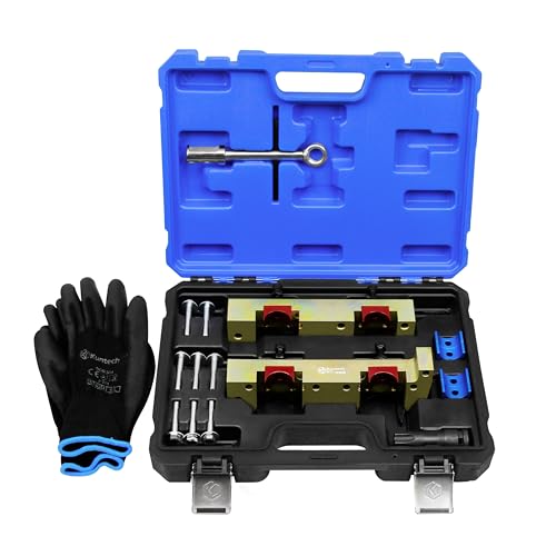Kuntech 17PCS Engine Timing Tool Kit with Fuel Injector Remover Installer Tool, Compatible with Mercedes Benz M133 M264 M270 M274, Camshaft Locking Alignment Timing Tools Set