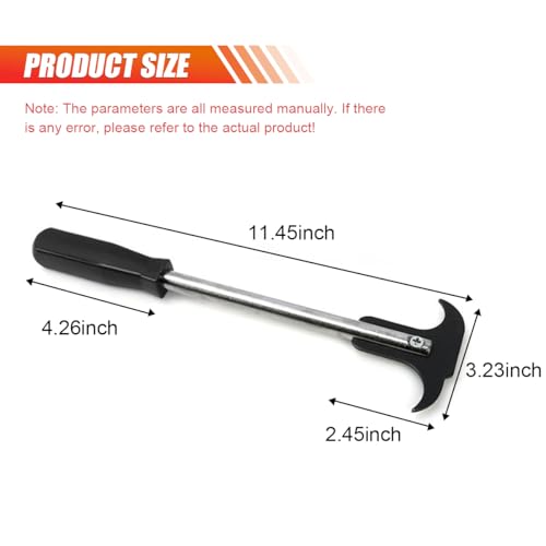 LAINLOY Oil Seal Disassembly Wrench Puller, Seal Puller Tool with Dual Hook Tips Remove Oil and Grease Seals, Car Repair Tool, Oil Seal Disassembly Tools for Car SUV and Light Truck (2PCS Black) - color: 2pcs Black