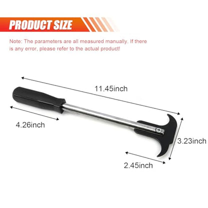 LAINLOY Oil Seal Disassembly Wrench Puller, Seal Puller Tool with Dual Hook Tips Remove Oil and Grease Seals, Car Repair Tool, Oil Seal Disassembly Tools for Car SUV and Light Truck (Black) - color: Black