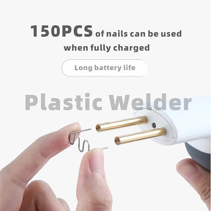 Subbuteo Cordless Plastic Welder Kit, 3-in-1 USB-C Rechargeable Hot Staple Gun with 200PCS Staples, Plastic Repair Kit for Car Bumper, ABS, PVC, Kayak & DIY Projects