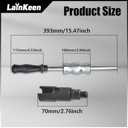 LainKeen Fuel Injector Puller Tool Kit Compatible with Ford EcoBoost 1.0, 1.5, 1.6, 2.0 3.5 3.7 Petrol Engines Injector Removal Tool with Slide Hammer