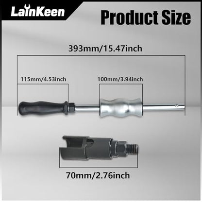 LainKeen Fuel Injector Puller Tool Kit Compatible with Ford EcoBoost 1.0, 1.5, 1.6, 2.0 3.5 3.7 Petrol Engines Injector Removal Tool with Slide Hammer