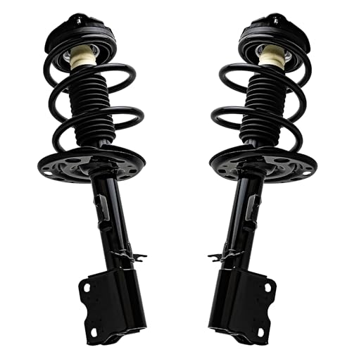 Detroit Axle - 2pc Front Struts for 2009 2010 2011 2012 2013 Nissan Murano, Complete Strut w/Coil Spring Assembly Replacement Quick Install Ready Struts Shocks - size: SR4280D_SR4281D/Pair