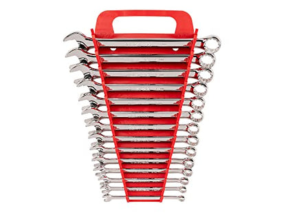 TEKTON Combination Wrench Set with Holder, 14-Piece (6-19 mm) | WCB92201 - size: 14-pc. (6-19 mm), style: Holder