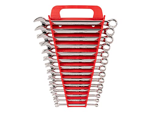 TEKTON Combination Wrench Set with Holder, 14-Piece (6-19 mm) | WCB92201 - size: 14-pc. (6-19 mm), style: Holder