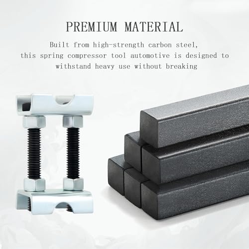 4PCS Coil Spring Compressor Tool,Bi-Directional Adjustable Strut Spring Compressor,Mini Carbon Steel Coil Spring Spacer Suitable for Front or Rear Suspension of Vehicles