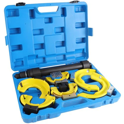 Coil Spring Compressor Tool Heavy Duty Strut Spring Compressor Set, 9921lbs MacPherson Strut Compressor Tool Automotive with 3 Pairs Interchanging Yokes, Universal Car Spring Compressor - style: With Carrying Case (Manual Use Only)