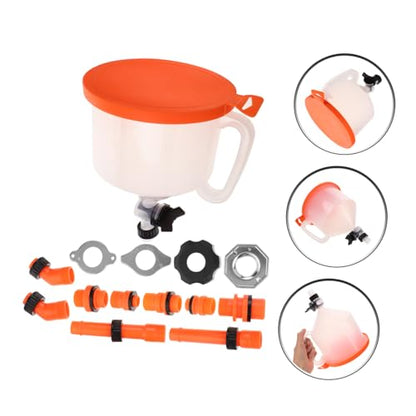 1set Spill Coolant Funnel Kit Radiator Filling Tool for Efficient Coolant Handling Easy Operation and Organized Workspace for Car Maintenance