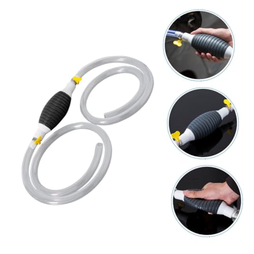 Alipis Siphon Hose Manual Fuel Transfer Pump Kit Hose for Cars Trucks and Boats Durable Construction for Gas Oil and Water Extraction