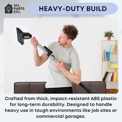 2.5" Utility Nozzle Attachment for Shop Vac – Wet Dry Vacuum Tool for Saw Dust, Woodworking, Carpentry, Garage & Construction Cleanup – Fits 2-1/2 Inch Hose Connections - size: Utility Nozzle