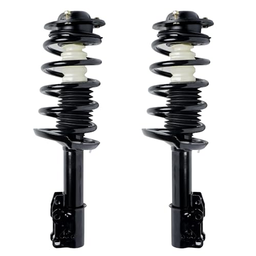 Detroit Axle - 2 Front Struts w/Coil Spring for 2004-2012 Chevrolet Malibu | 2005-2010 Pontiac G6 2007-2009 Saturn Aura, 2 Struts w/Coil Springs Assembly 2008 Replacement Shocks - size: 172199_172200/PAIR
