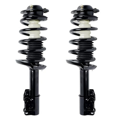Detroit Axle - 2 Front Struts w/Coil Spring for 2004-2012 Chevrolet Malibu | 2005-2010 Pontiac G6 2007-2009 Saturn Aura, 2 Struts w/Coil Springs Assembly 2008 Replacement Shocks - size: 172199_172200/PAIR