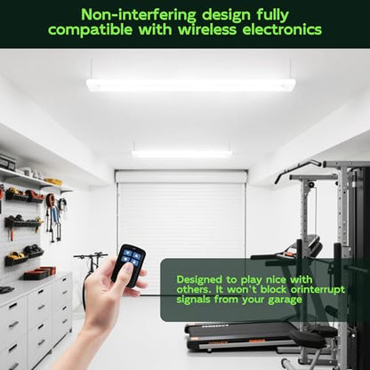 Hlite 4FT LED Shop Lights with Power Cord 5500LM,3 Power Level&3CCT,6 Pack | Linkable Utility Shop Light 4000K/5000K/6500K Tunable,5W/34W/42W Switchable,Shop Lights for Garage,Workshop,Warehouse