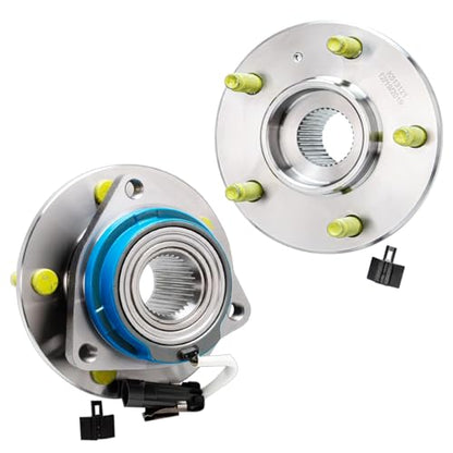 Detroit Axle - 2pc Front Wheel Bearing Hubs for 2000-2013 Chevrolet Impala | 97-08 Pontiac Grand Prix, 2006-2011 DTS, 2005-2009 Buick Lacrosse, 06-11 Lucerne, 00-05 Lesabre, Pair Wheel Bearings and Hubs - style: 513121 x2/Pair