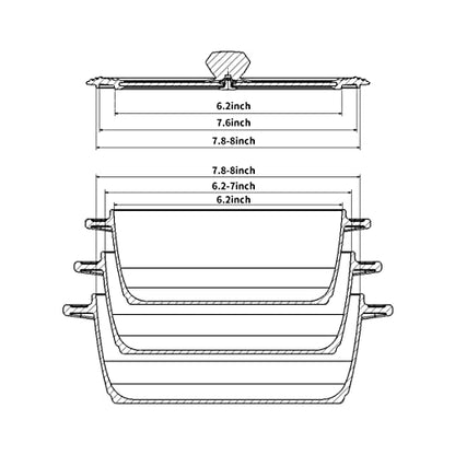 Tempered Strainer Lid for Stockpot, Pasta, Soup Pots with Heat Resistant Silicone Rim - Universal Pan Lids with Pour Spout - Microwave Safe - Fit 6.5-9.5 inch - Light Grey - color: Light Grey, size: 6.5-7-7.5-8 and 8-8.5-9-9.5 inch