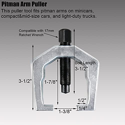 YSTOOL Front End Service Tool Set with Automotive Ball Joint Separator Tie Rod End Puller Pitman Arm Remover 5 PCS Removal Splitter Kit for Car SUV Light Truck Pickup Blue Case - color: Blue Case