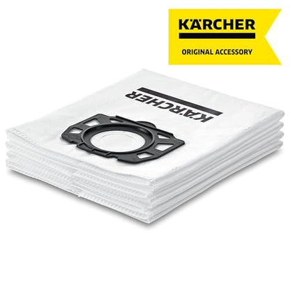 Kärcher Filter Fleece Bags 4 Pack, Compatible with Karcher Wet Dry Vacuum Cleaner Models WD 4, WD 5, WD 5/P, WD 6 - style: Filter Bags for WD 4, WD 5, WD6
