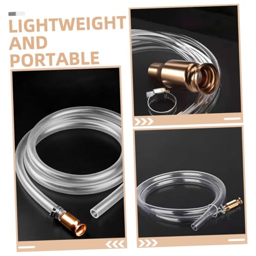 Siphon Hose Transfer Kit Manual Pump Adapter and Tubing for Transfer Automotive and Home Use