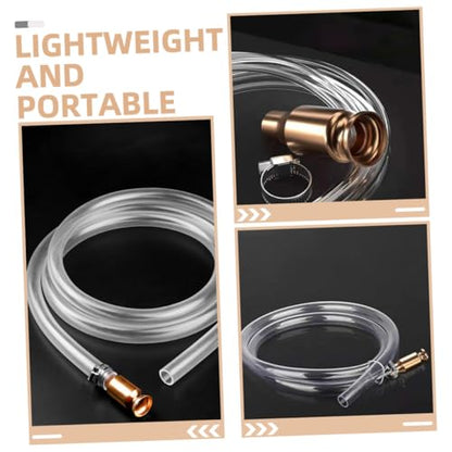 Siphon Hose Transfer Kit Manual Pump Adapter and Tubing for Transfer Automotive and Home Use