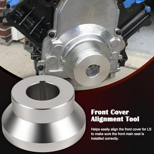 Bonbo Front and Rear Cover Billet Alignment Tool & Oil Pan Alignment Tool Fits for LS Series Engines 4.8 5.3 5.7 6.0 LS1 LS2 LS3 LS6 L99 LS9 LSA LQ4