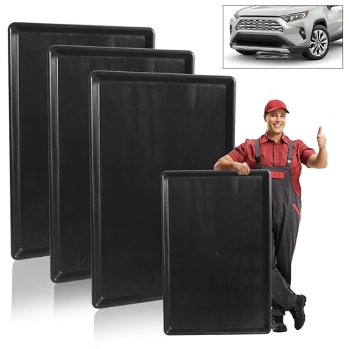 3 Pack Extra Large Oil Drip Pan, 35.4 x 24 x 1.6 in Oil Change Drain Pan, Plastic Oil Drip Tray for Under Car, Oil Catch Pan Tray for Garage, Fridges, Washing Machines, Cat Litter Box Bottom - size: 3 Pack