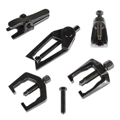 GXYWADY 5-in-1 Ball Joint Separator Pitman Arm Puller Tie Rod End Tool Set for Front End Service Splitter Removal Kit